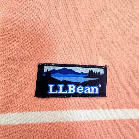 L.L. Bean Womens Soft Cotton Rugby Henley Collar Long Sleeve Pink Coral Petite S - Picture 7 of 8